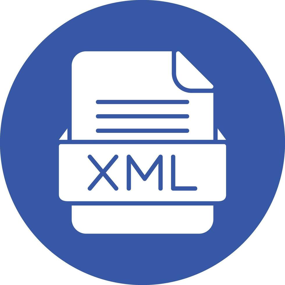 XML File Format Vector Icon