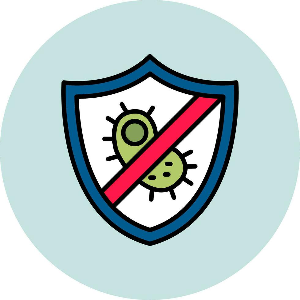 antibacteriano vector icono