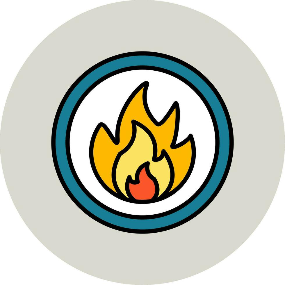 Flammable Vector Icon