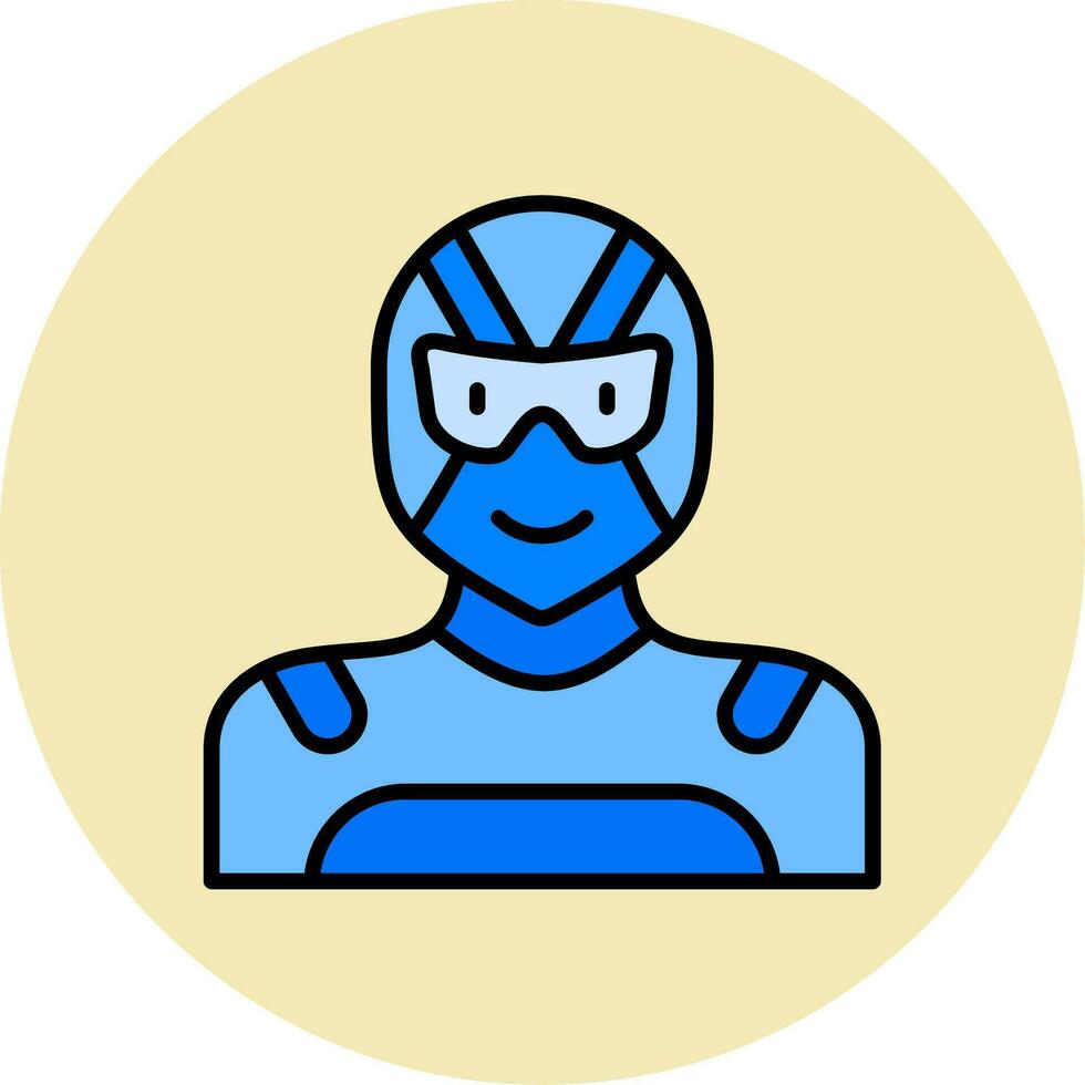 superhéroe vector icono