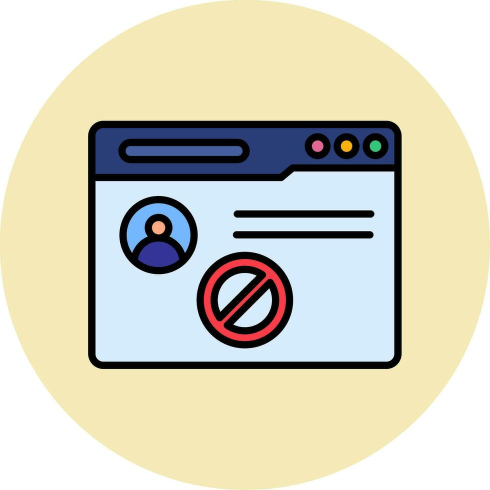 icono de vector prohibido