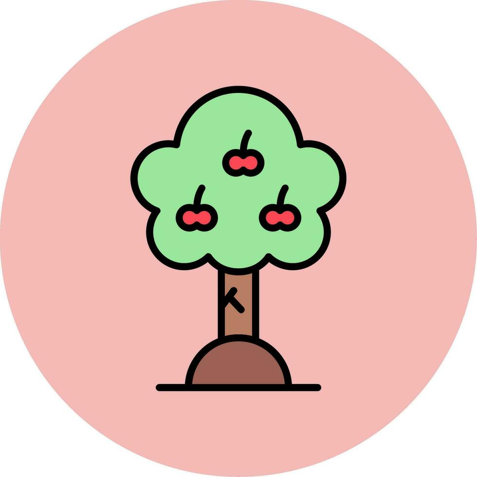 Apple Tree Vector Icon