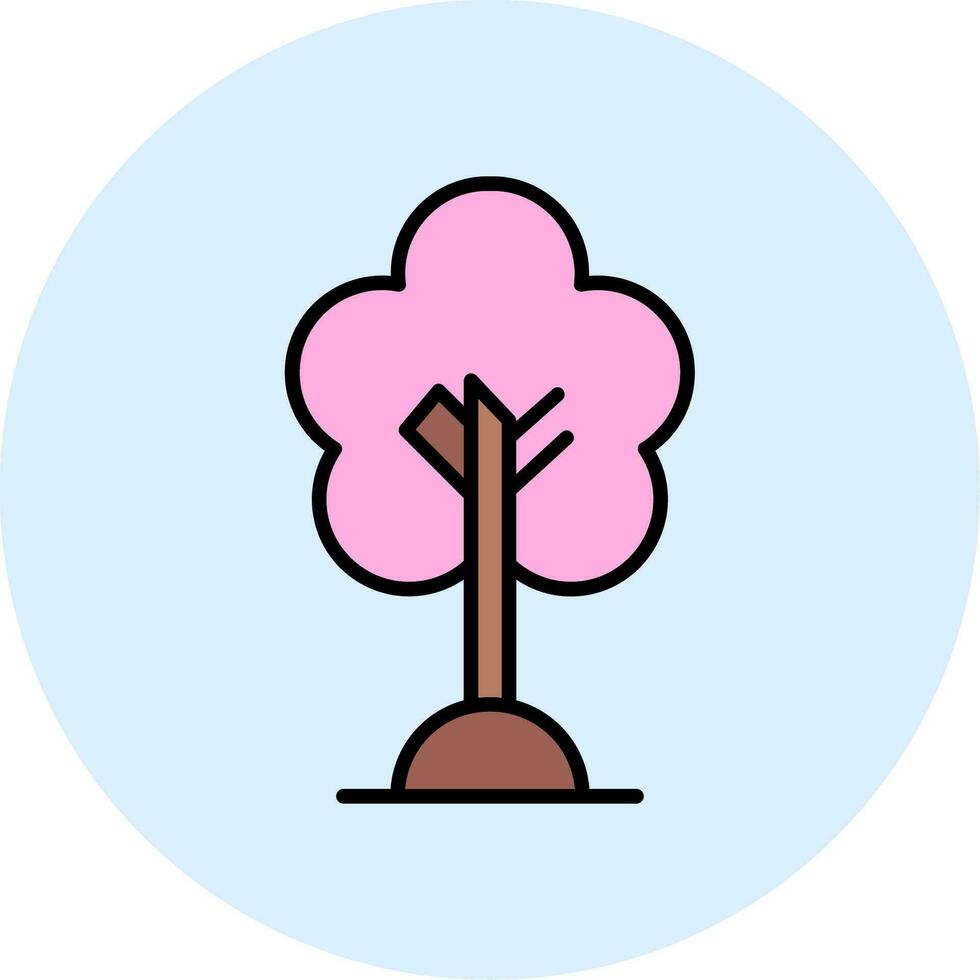 Cherry Tree Vector Icon