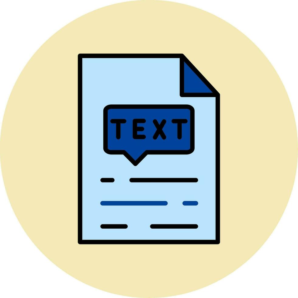 icono de vector de texto