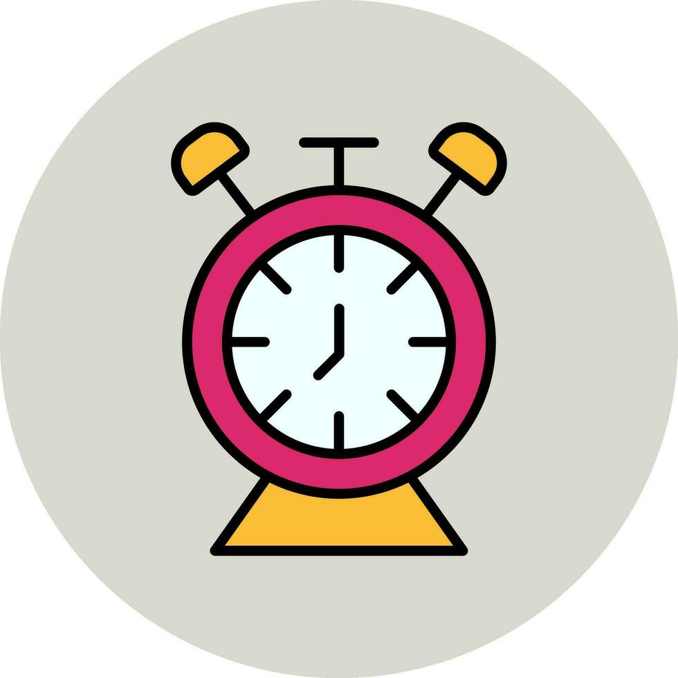 Desk Clock Vector Icon