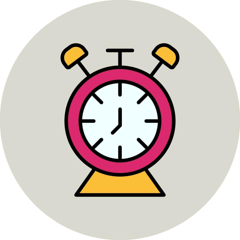 icono de vector de reloj de escritorio