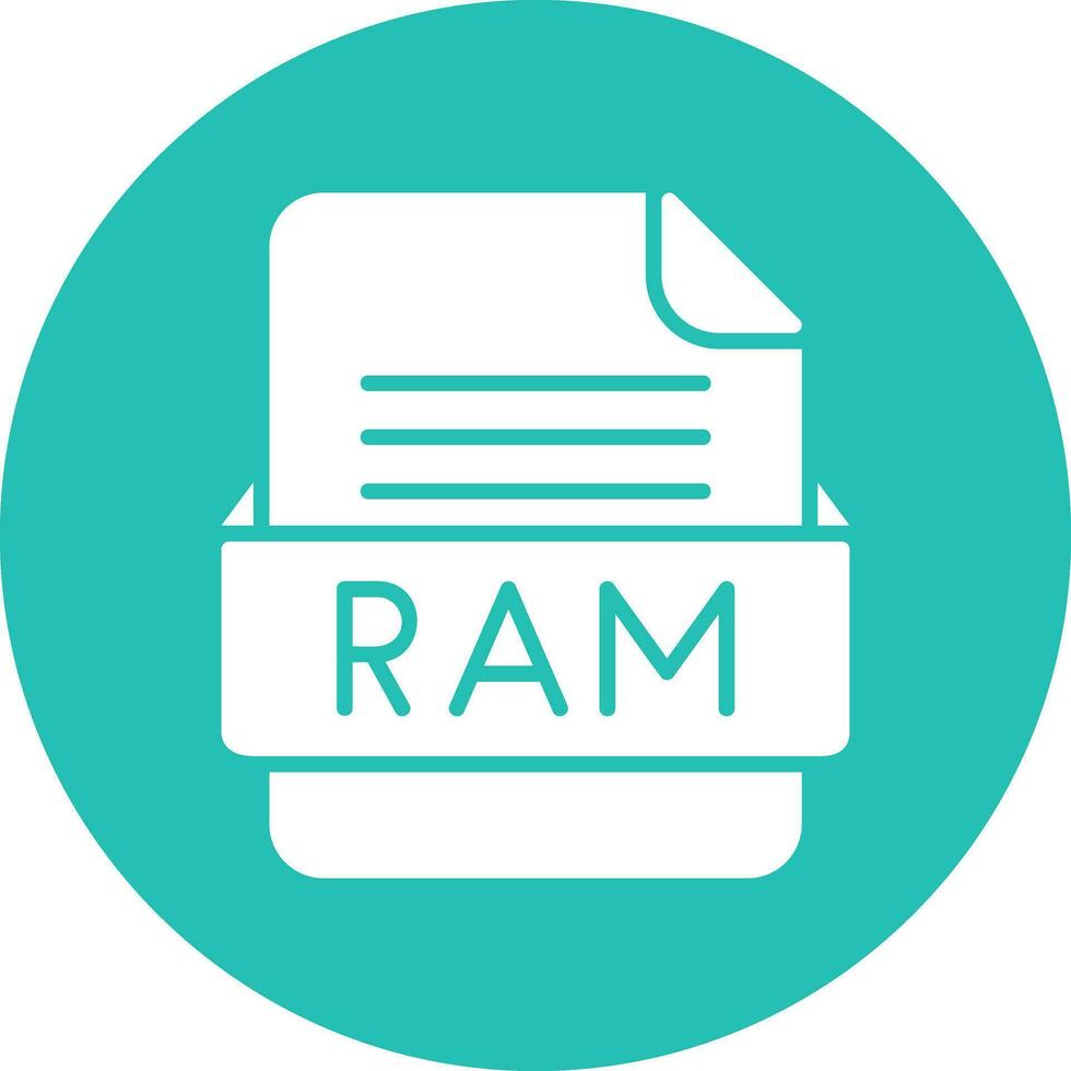 RAM archivo formato vector icono