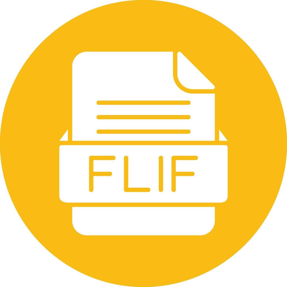 FLIF File Format  Vector Icon