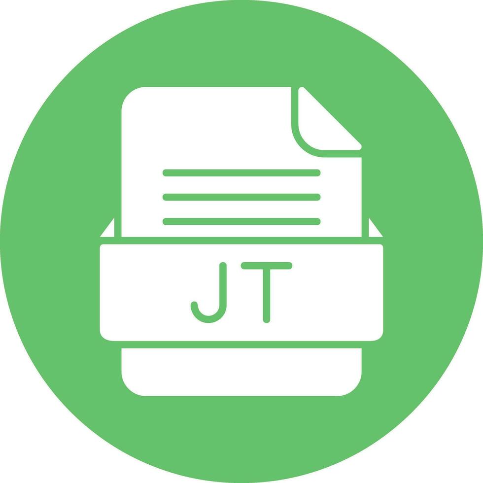 JT File Format Vector Icon