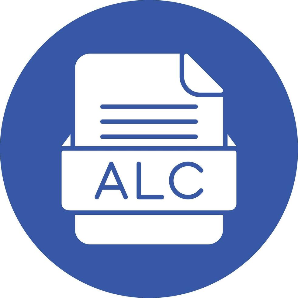 ALC File Format Vector Icon