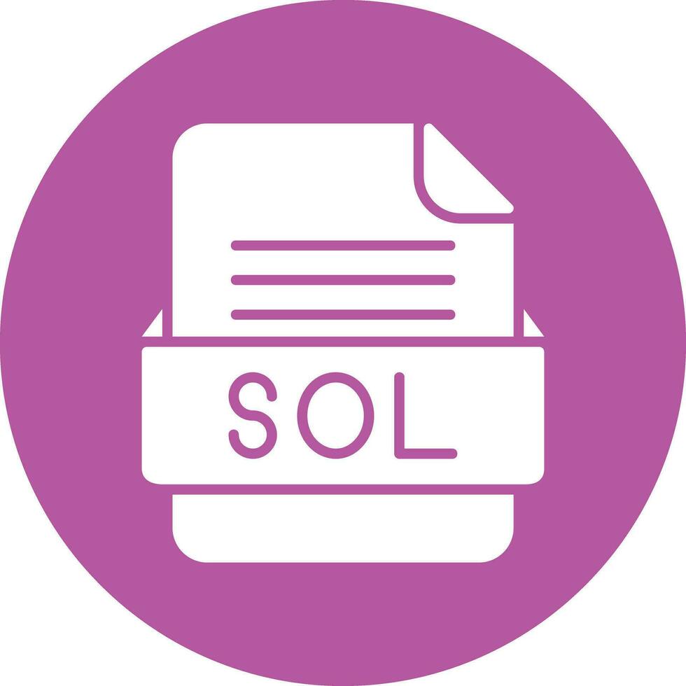 SOL File Format Vector Icon