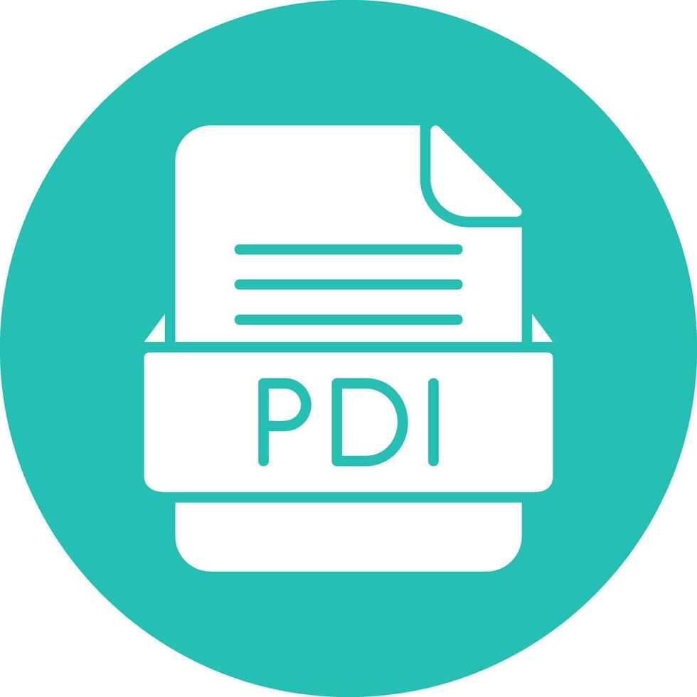 PDI File Format Vector Icon