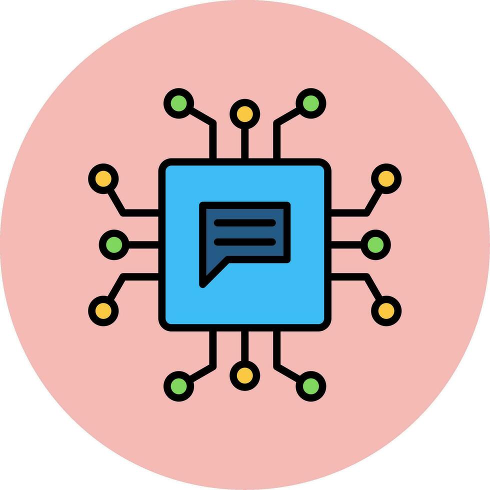 Natural Language Processing Vector Icon