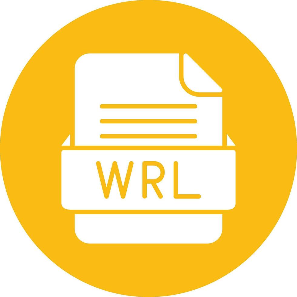 WRL File Format Vector Icon