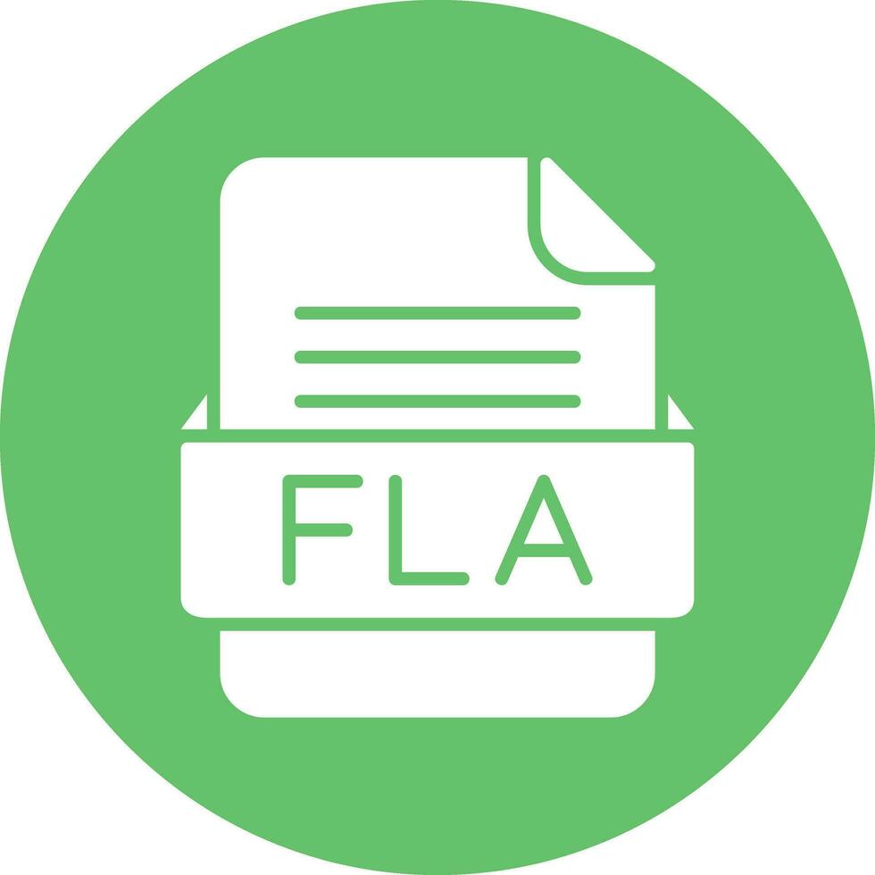 FLA File Format Vector Icon