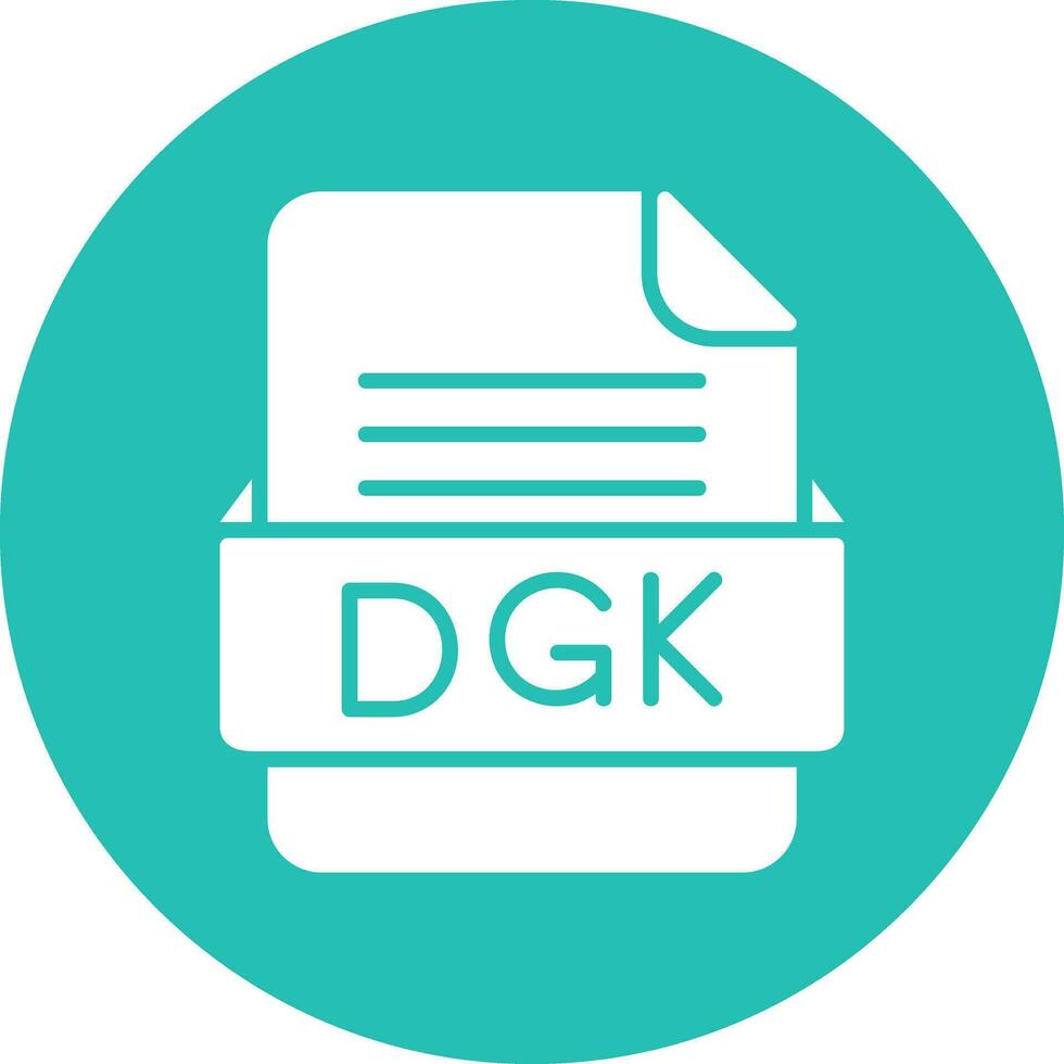 dgk archivo formato vector icono