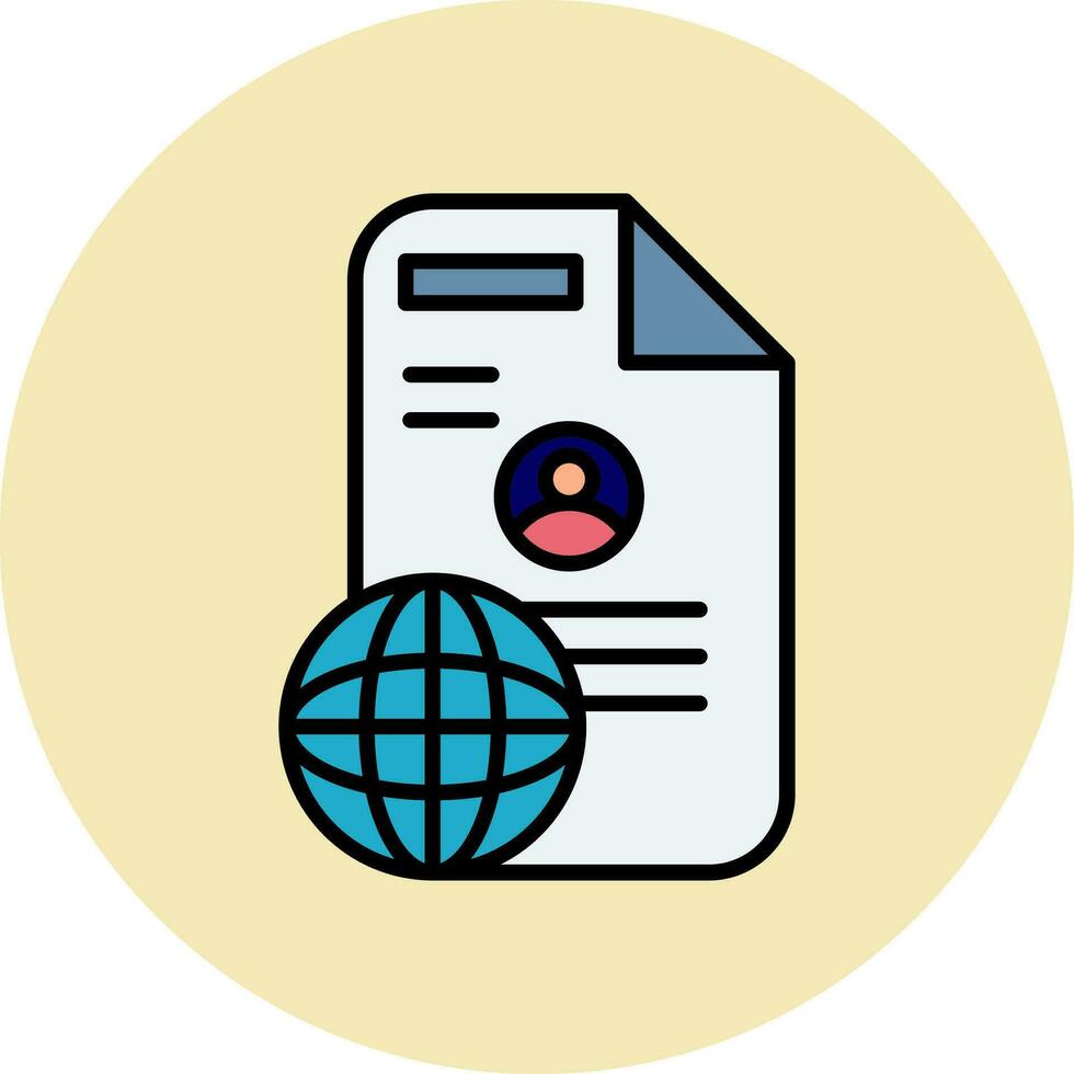 icono de vector de documento