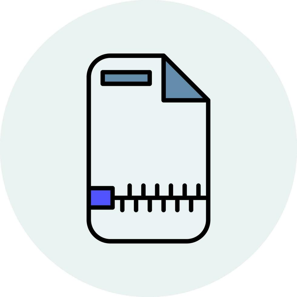 Zip File Vector Icon