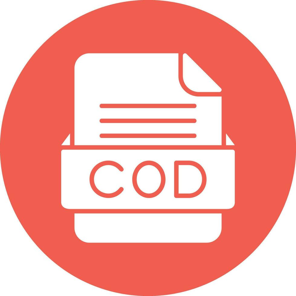 COD File Format Vector Icon