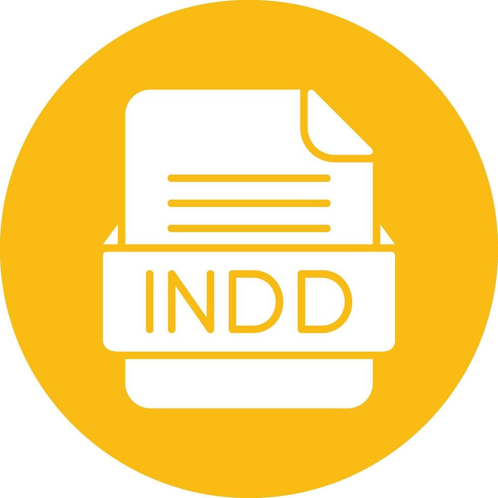 INDD File Format Vector Icon