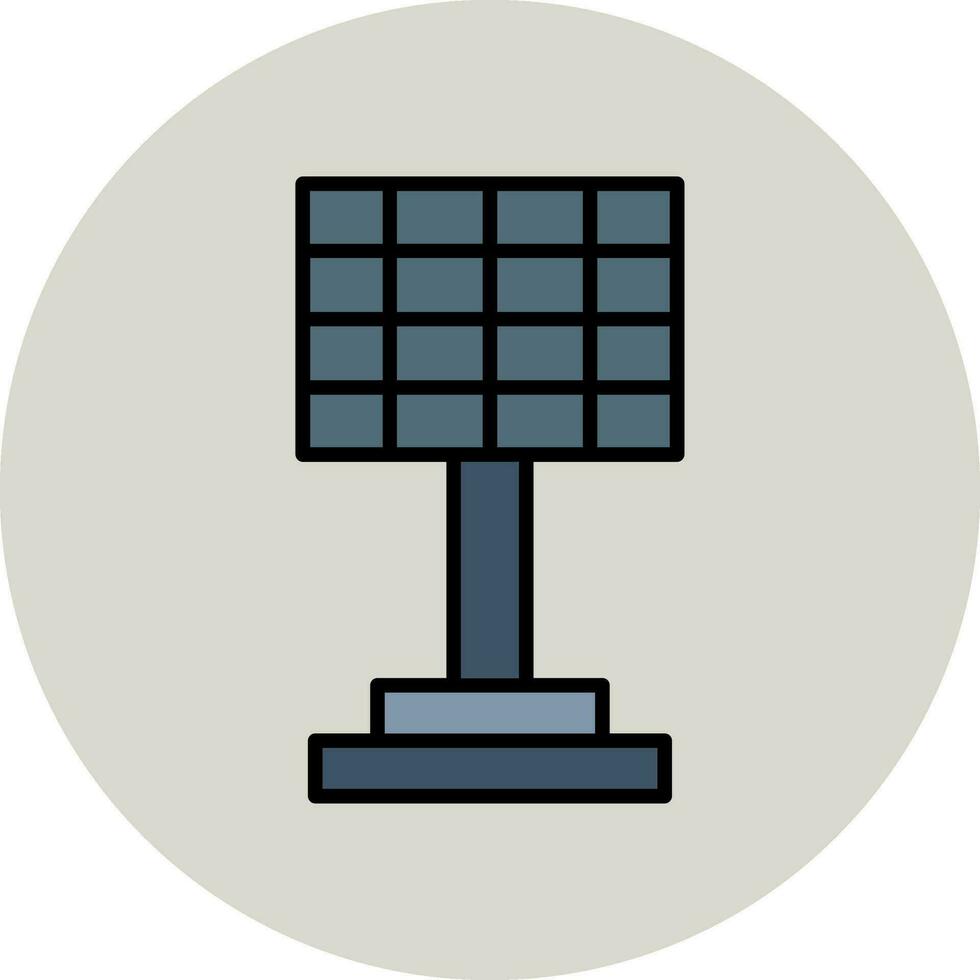 icono de vector de panel solar