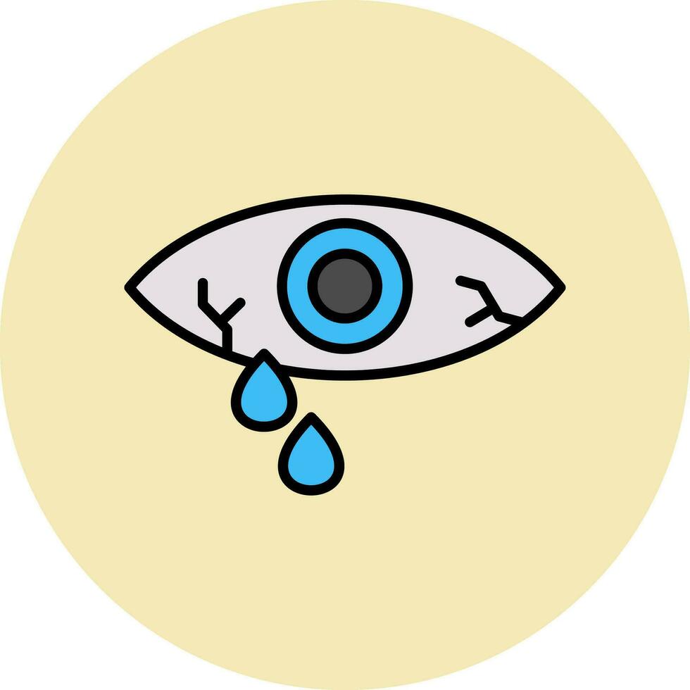 Watery Eye Vector Icon