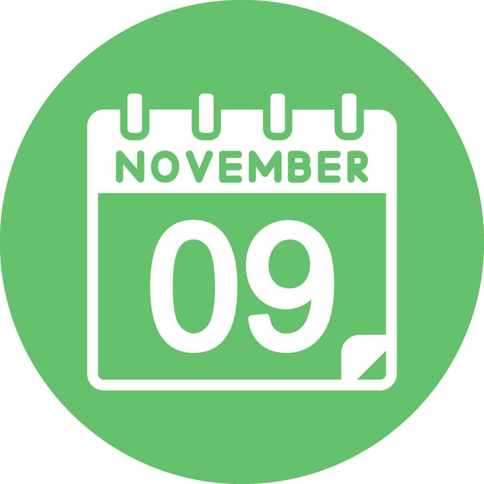 9 November Vector Icon