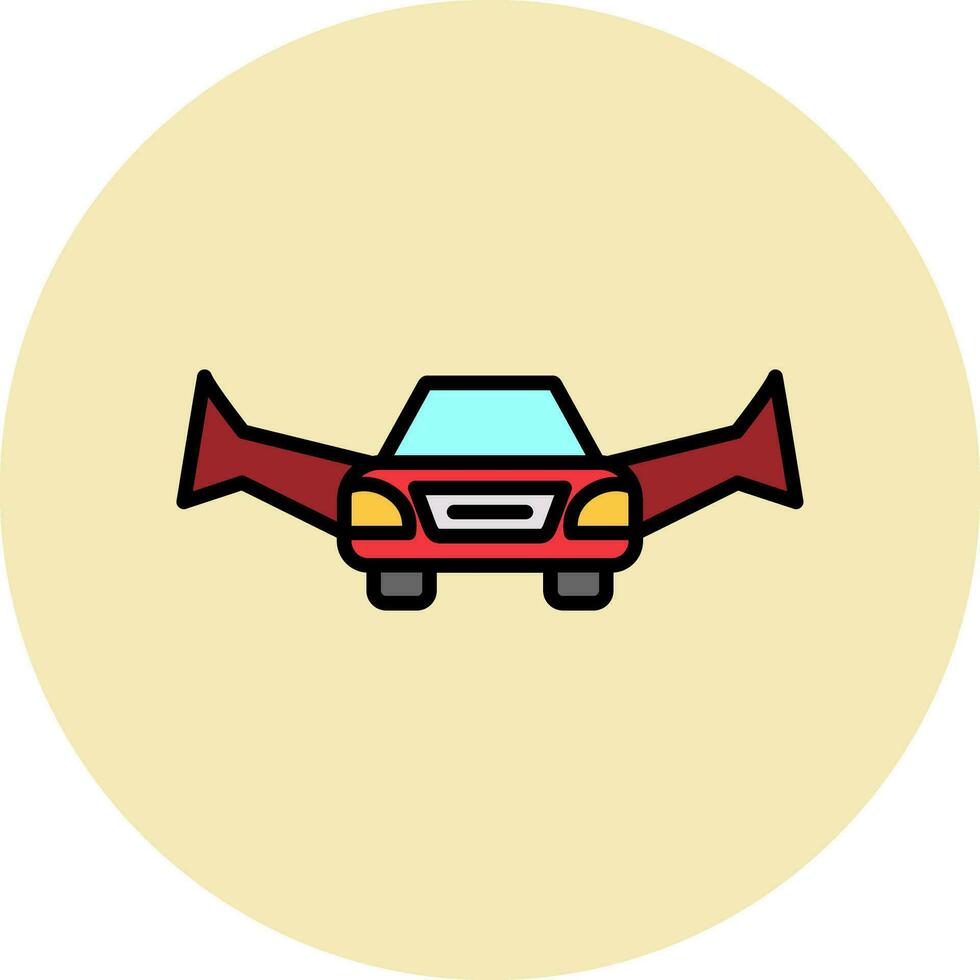 Flying Car Vector Icon