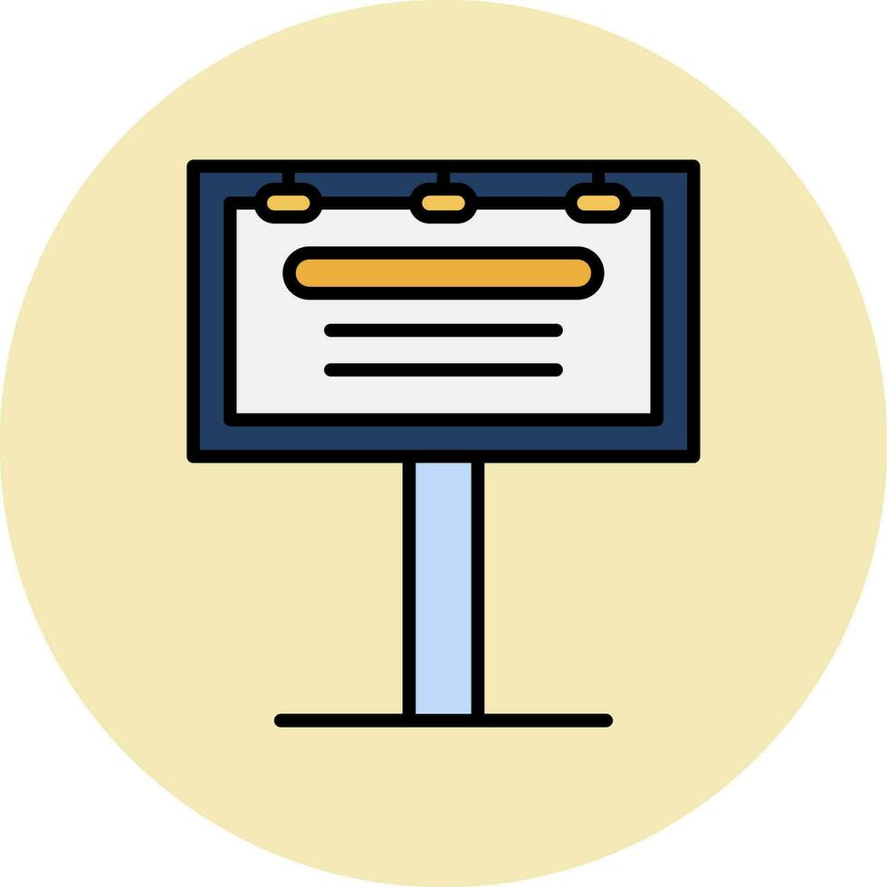 Billboard Vector Icon
