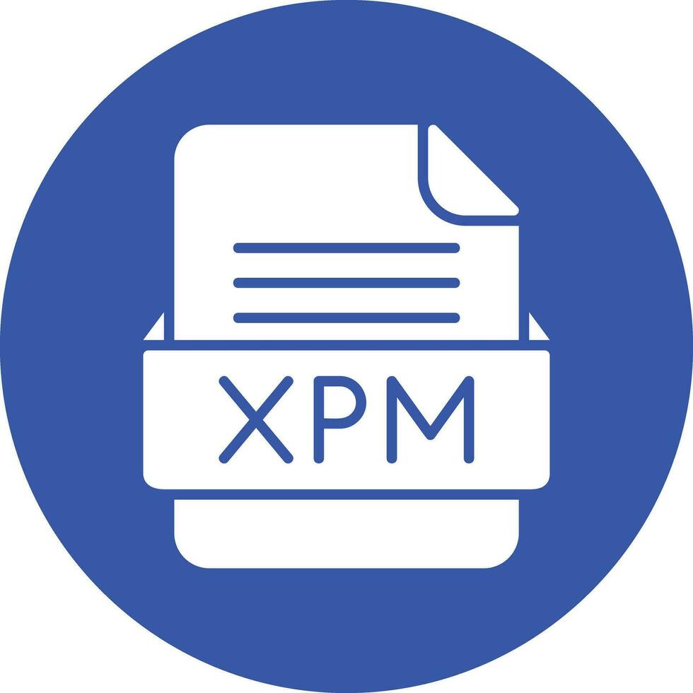 XPM File Format Vector Icon