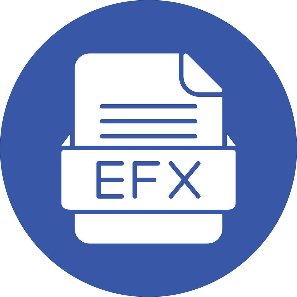 EFX File Format Vector Icon
