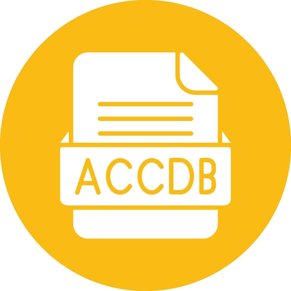 ACCDB File Format Vector Icon