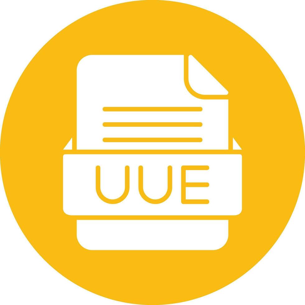 UUE File Format Vector Icon