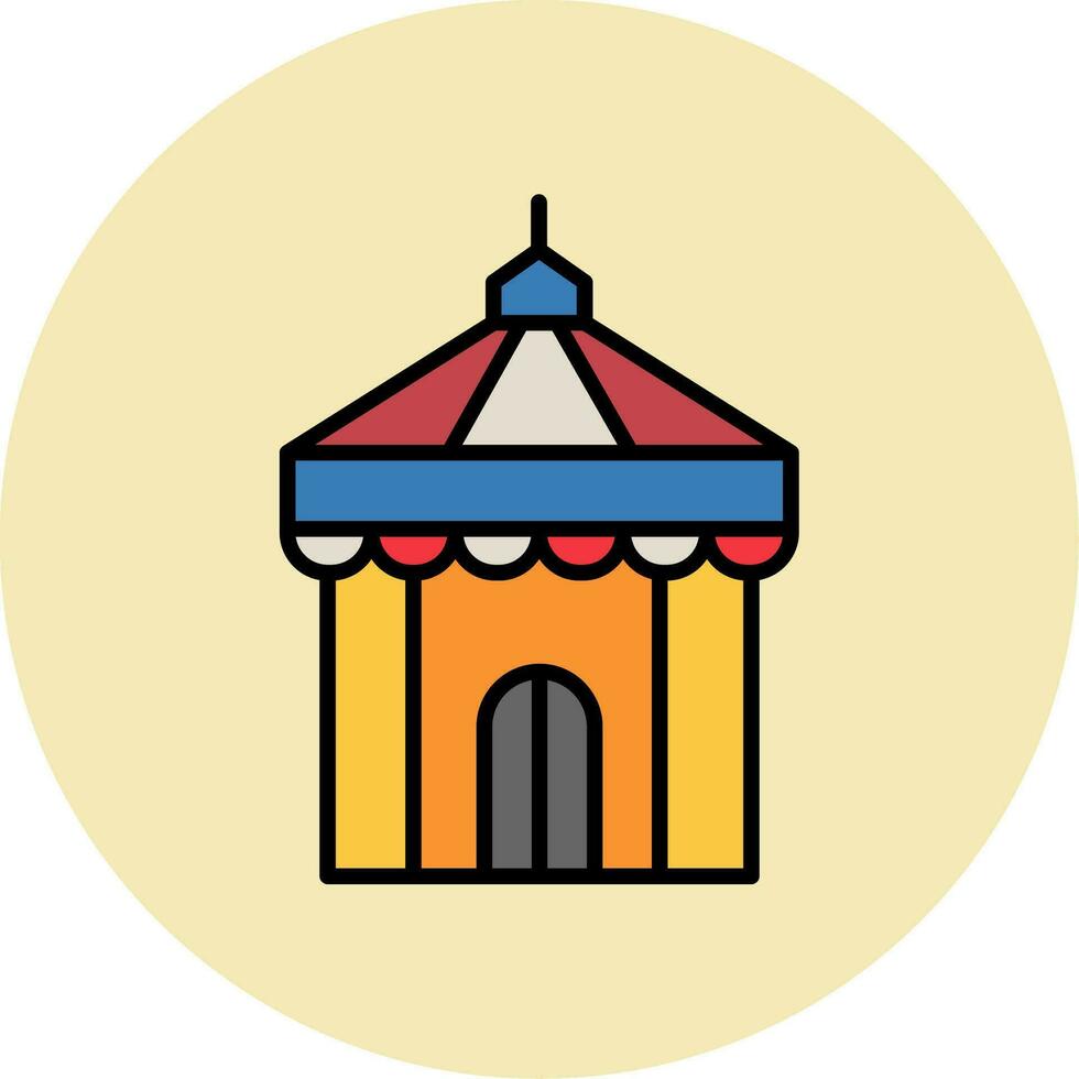 Circus Tent Vector Icon