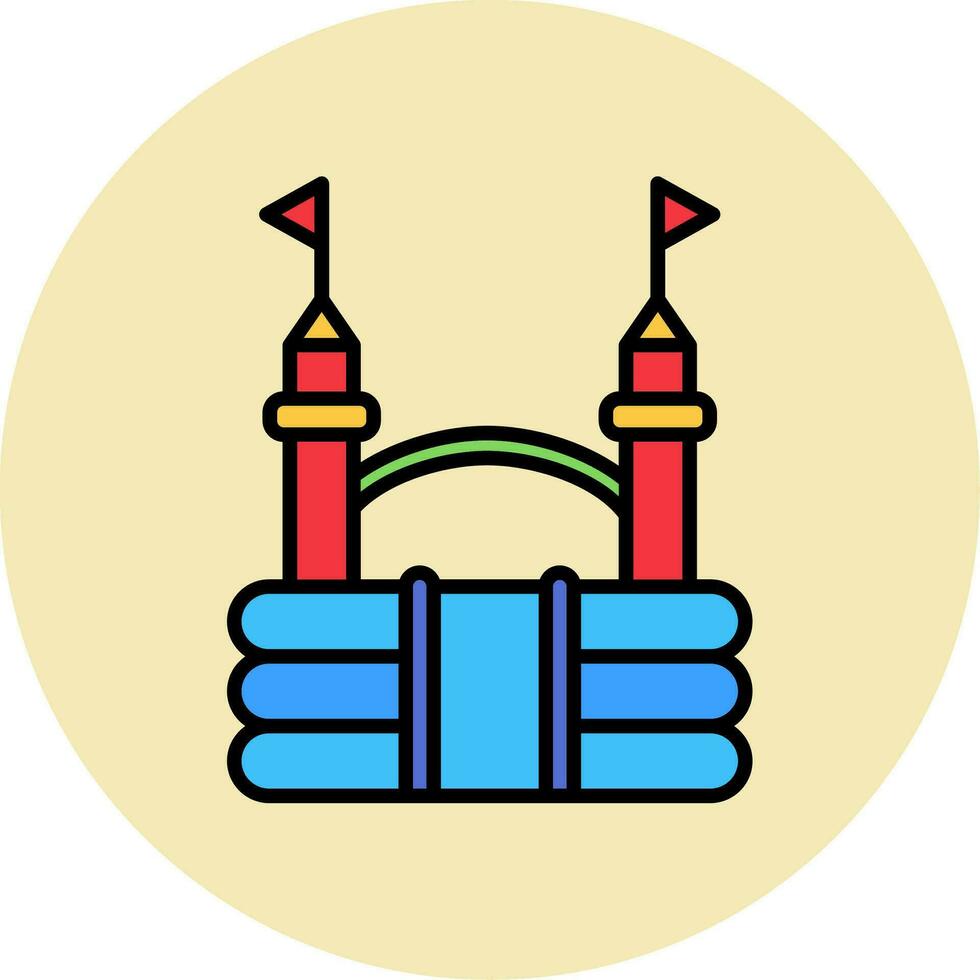 Bouncy Castle Vector Icon