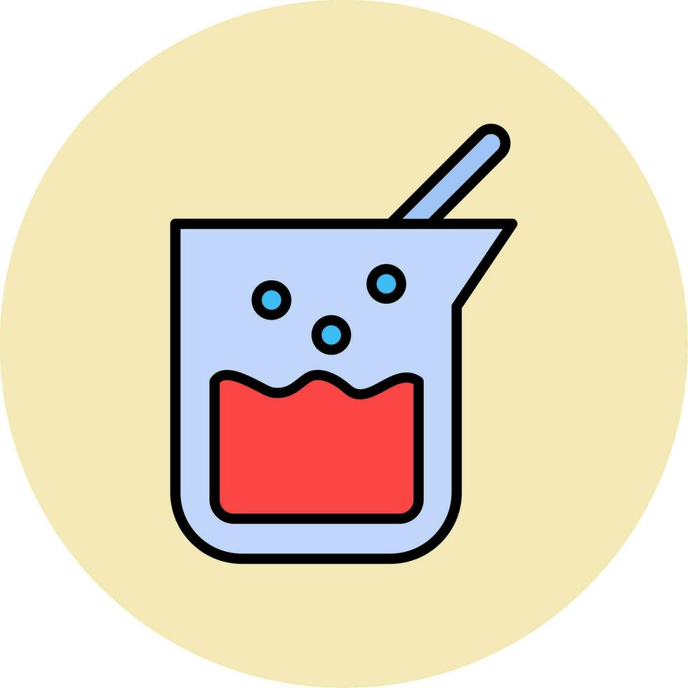 icono de vector de vaso de precipitados