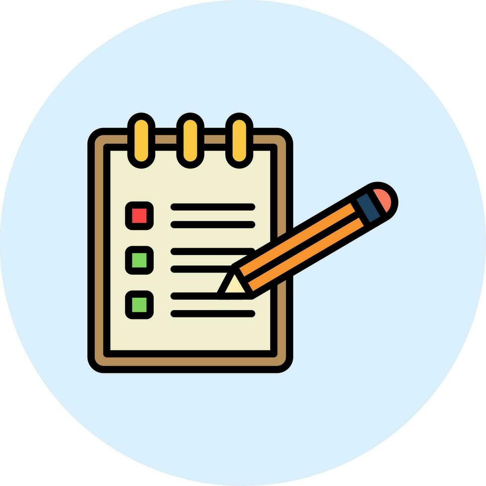 Notepad Vector Icon