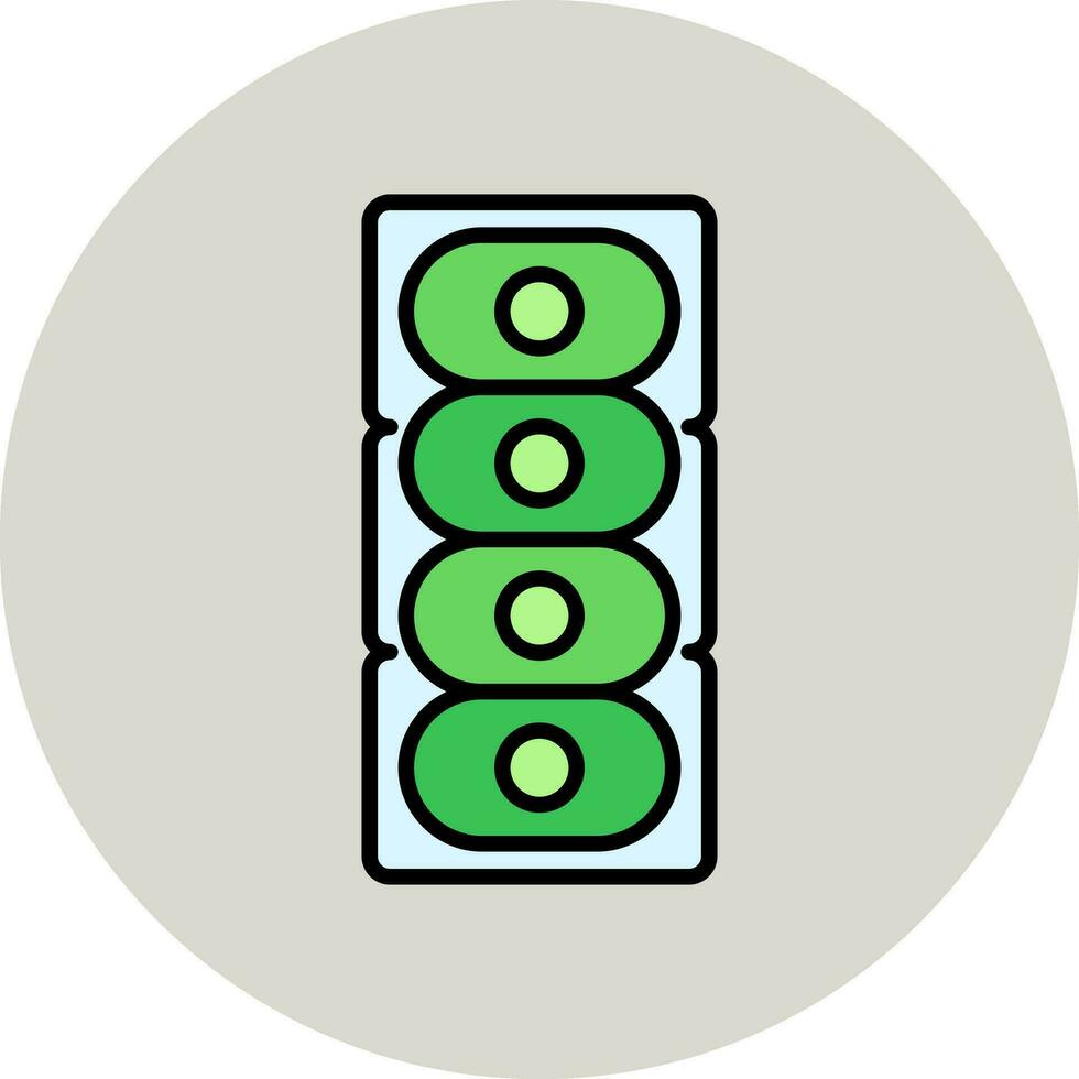 Colonial Diatom Vector Icon