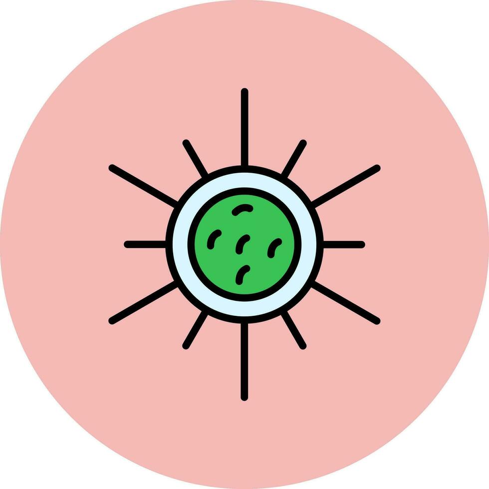 golenkinia radiata Vector Icon