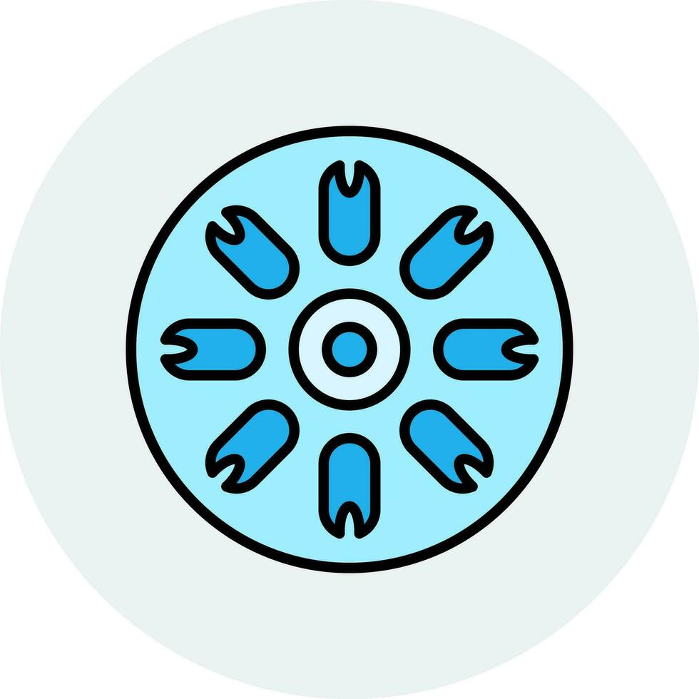 céntrico diatomeas vector icono