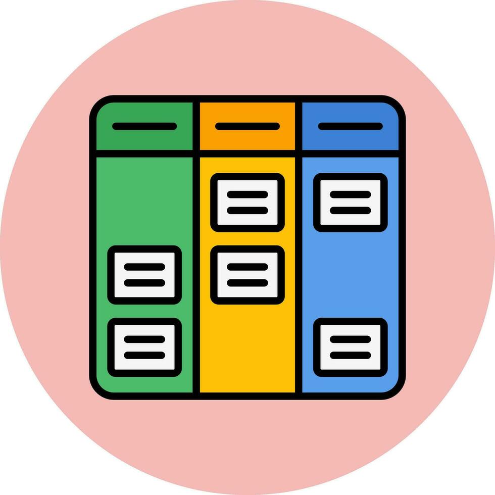 Kanban Vector Icon