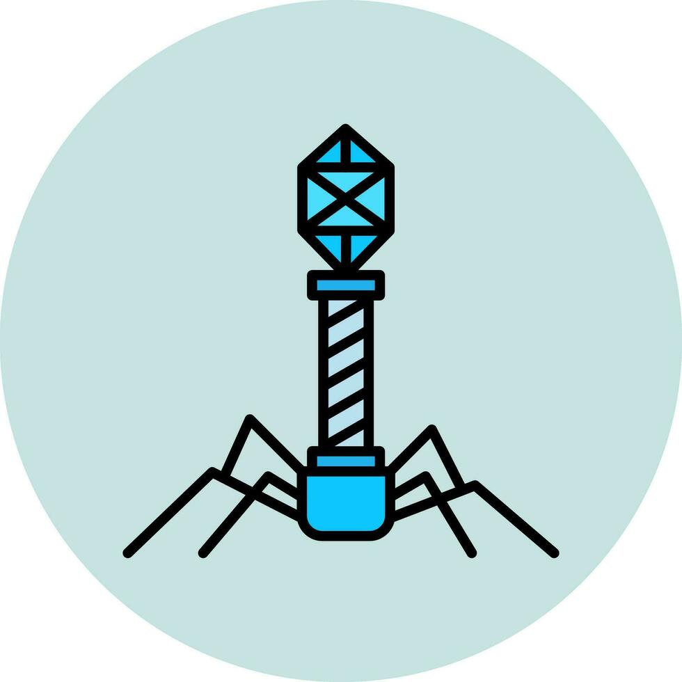 Bacteriophage Vector Icon