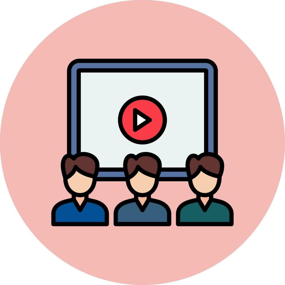 Video Presentation Vector Icon