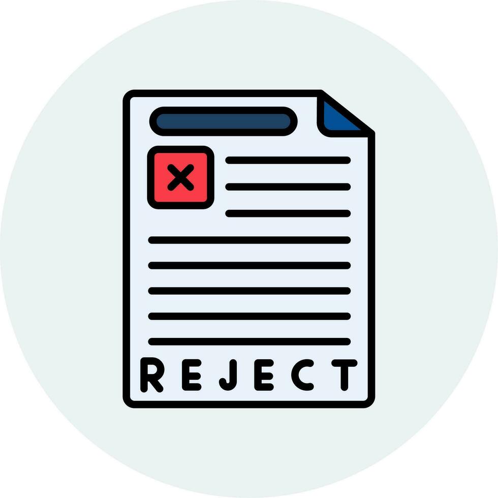 Reject Vector Icon