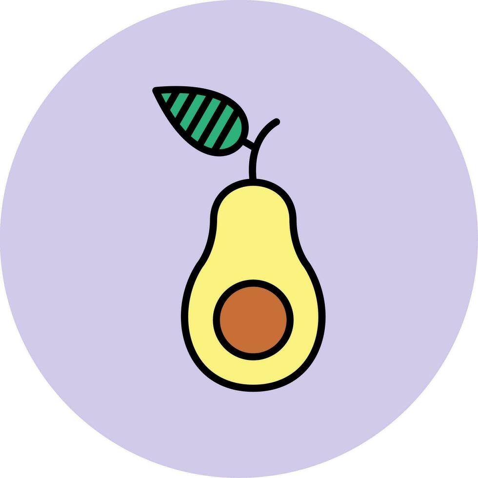 Avocado Vector Icon