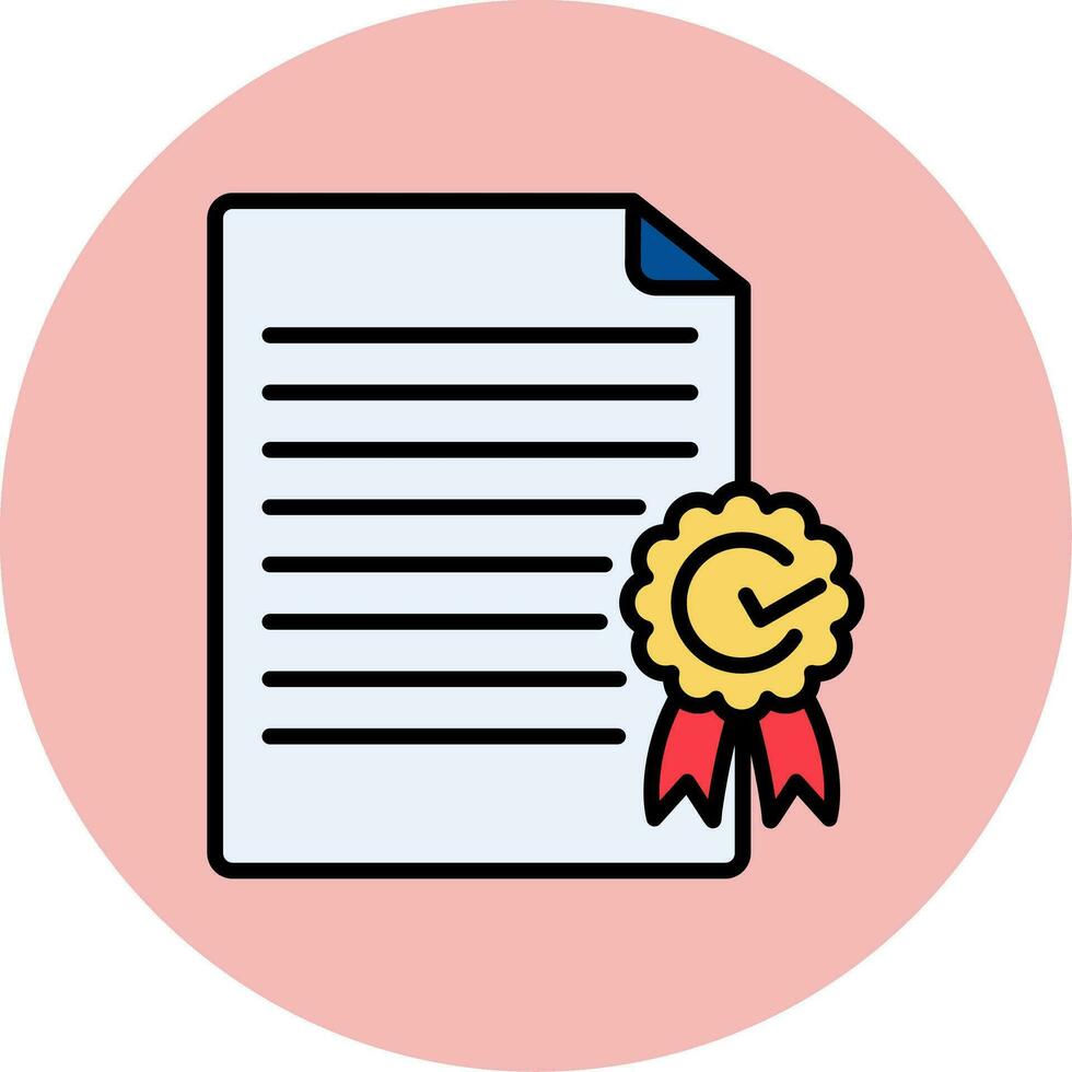 certificate Vector Icon