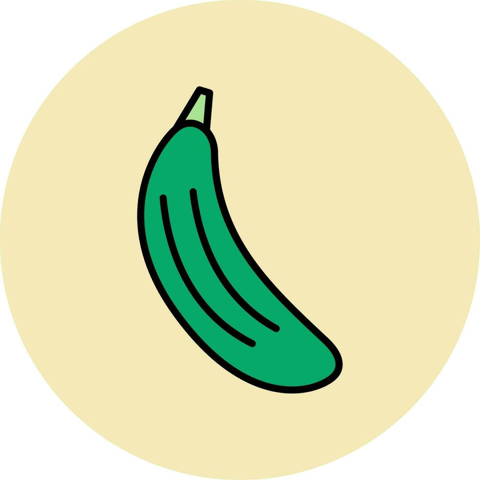 Zucchini Vector Icon