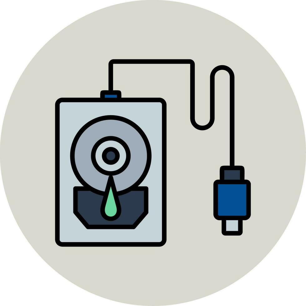 Hard Disk Vector Icon