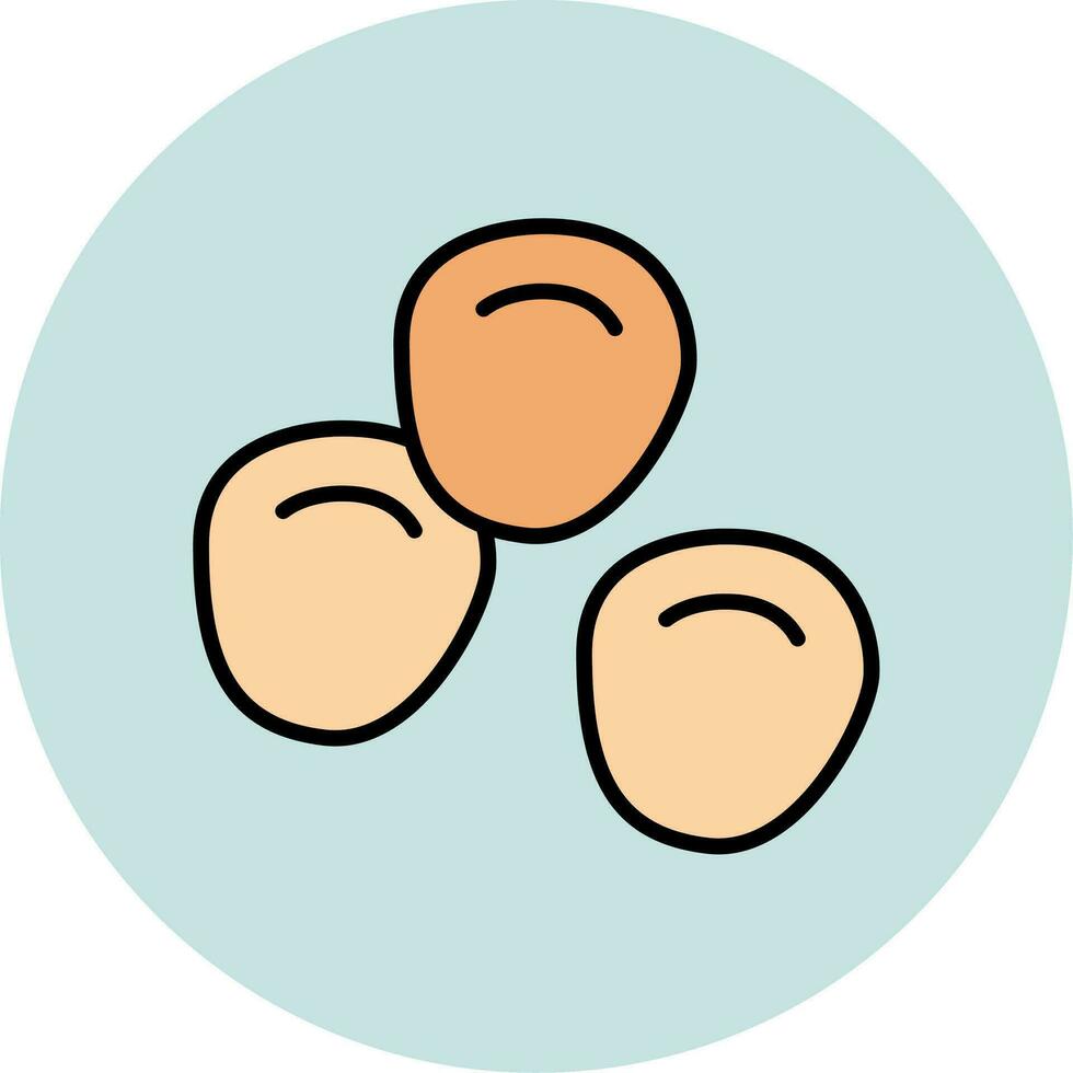 garbanzos vector icono