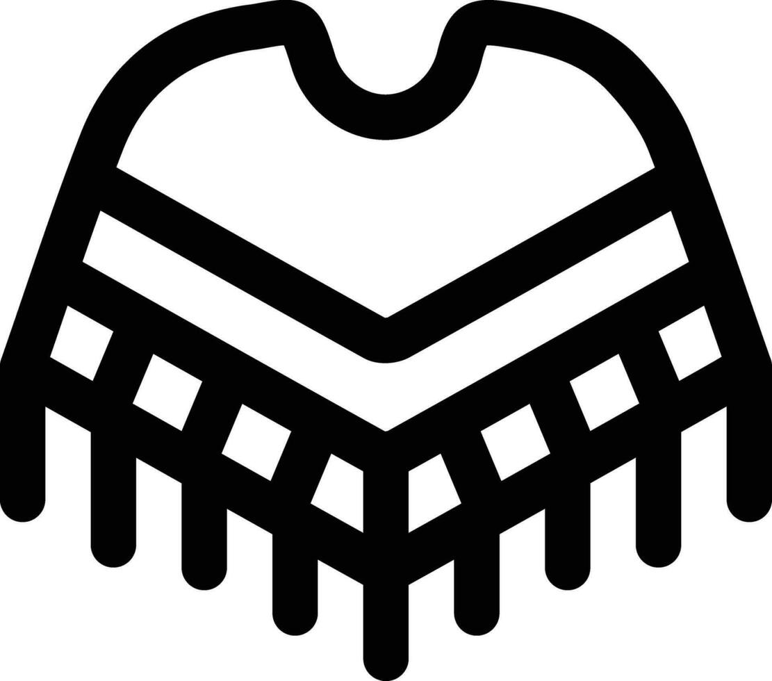 Poncho Vector Icon